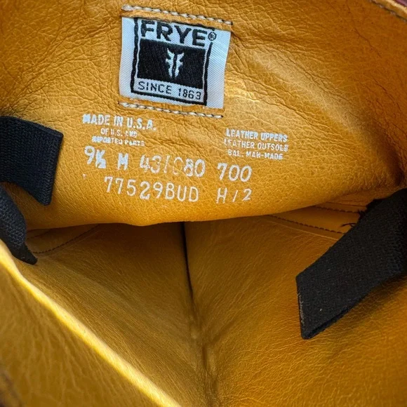 NEW with tags - VINTAGE Frye Burgundy Red Campus Leather Boots - Picture 13 of 16